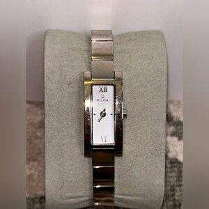 Bulova silver bracelet watch
